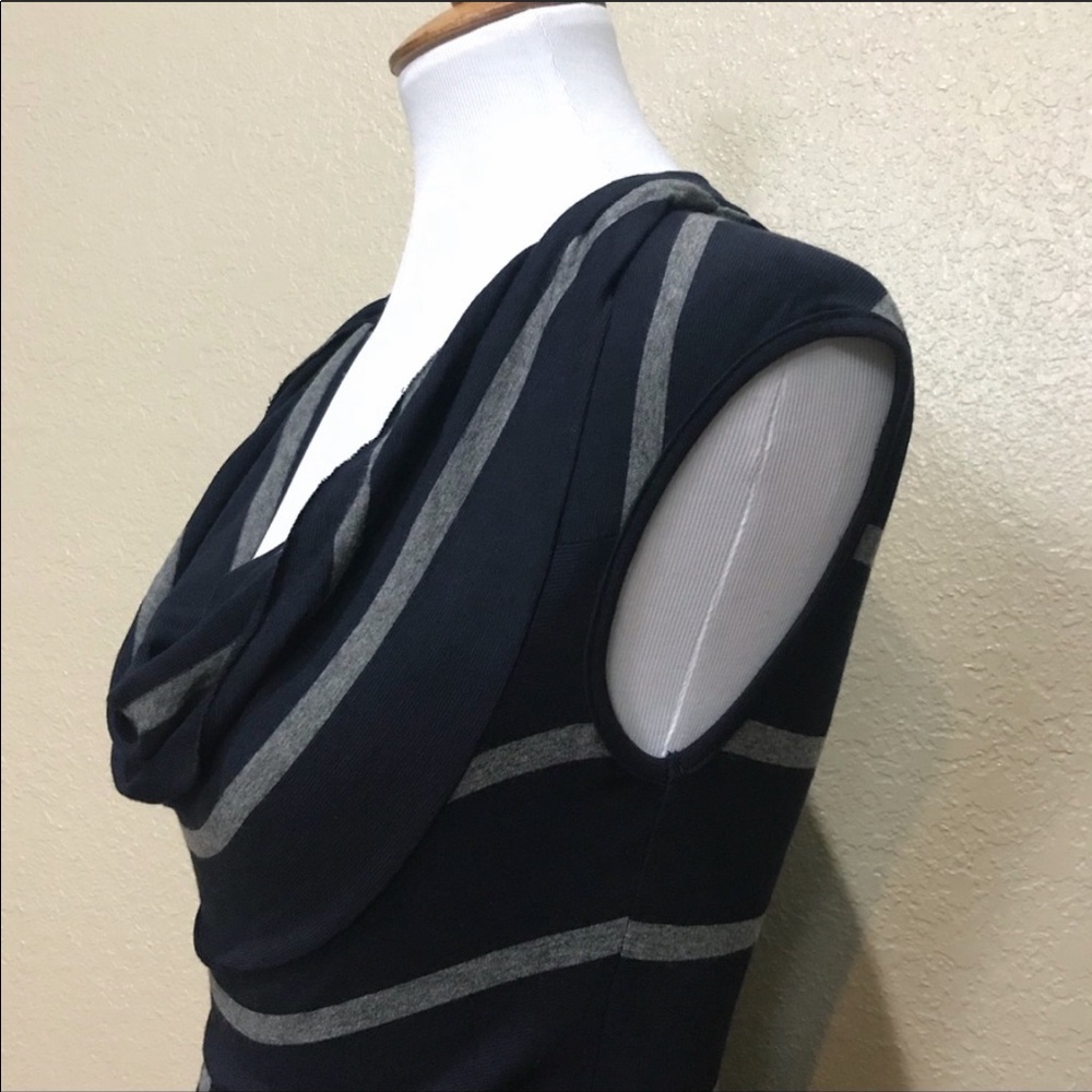 Bailey 44 Striped Jersey Cowl Neck Top - Picture 3 of 6